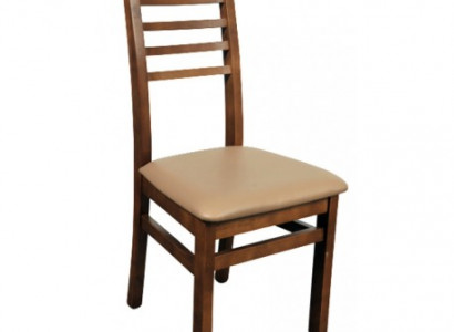 Set of 4 armchair design wooden leather upholstered chairs for dining rooms.